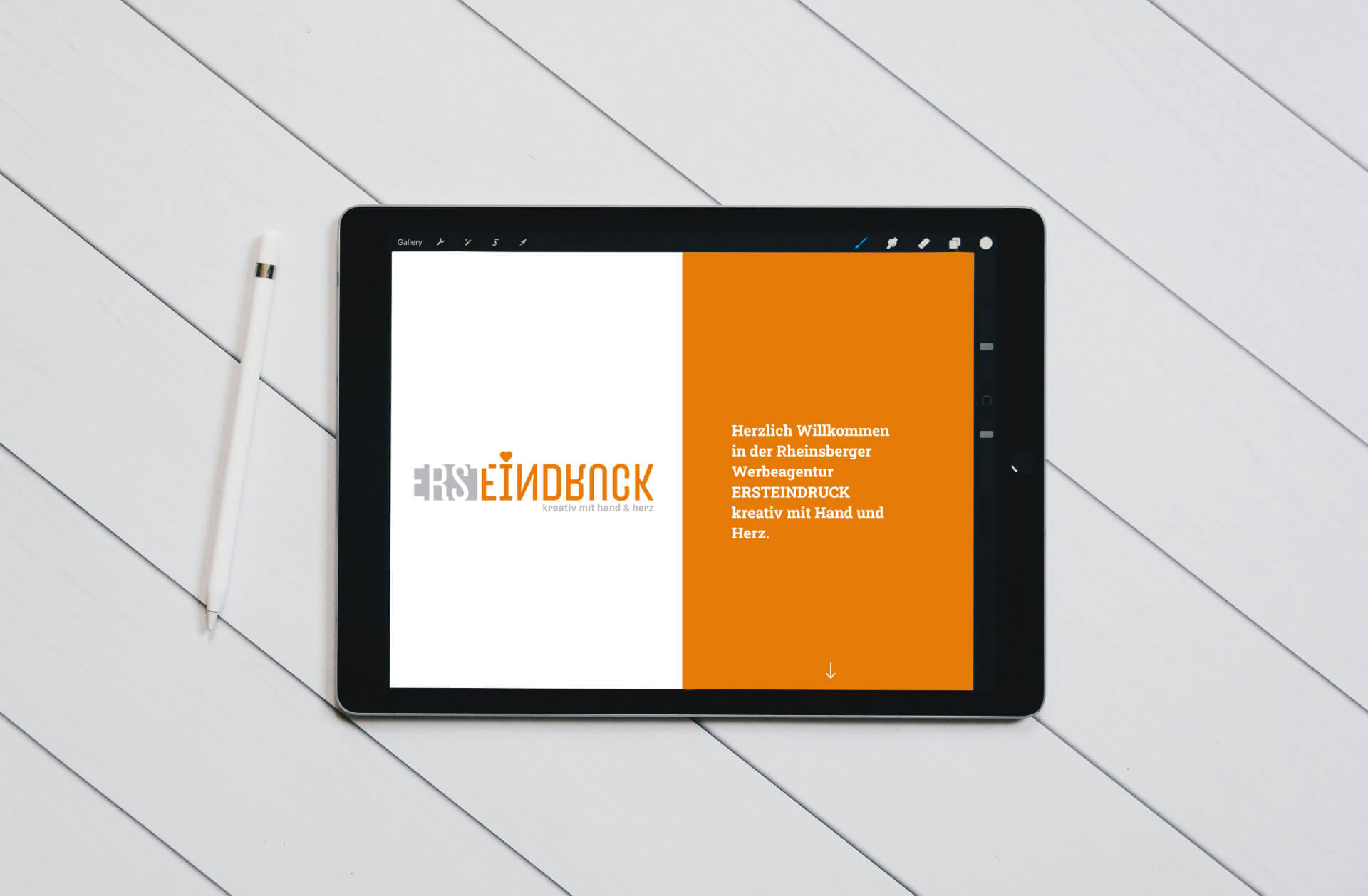 Website der Werbeagentur Ersteindruck