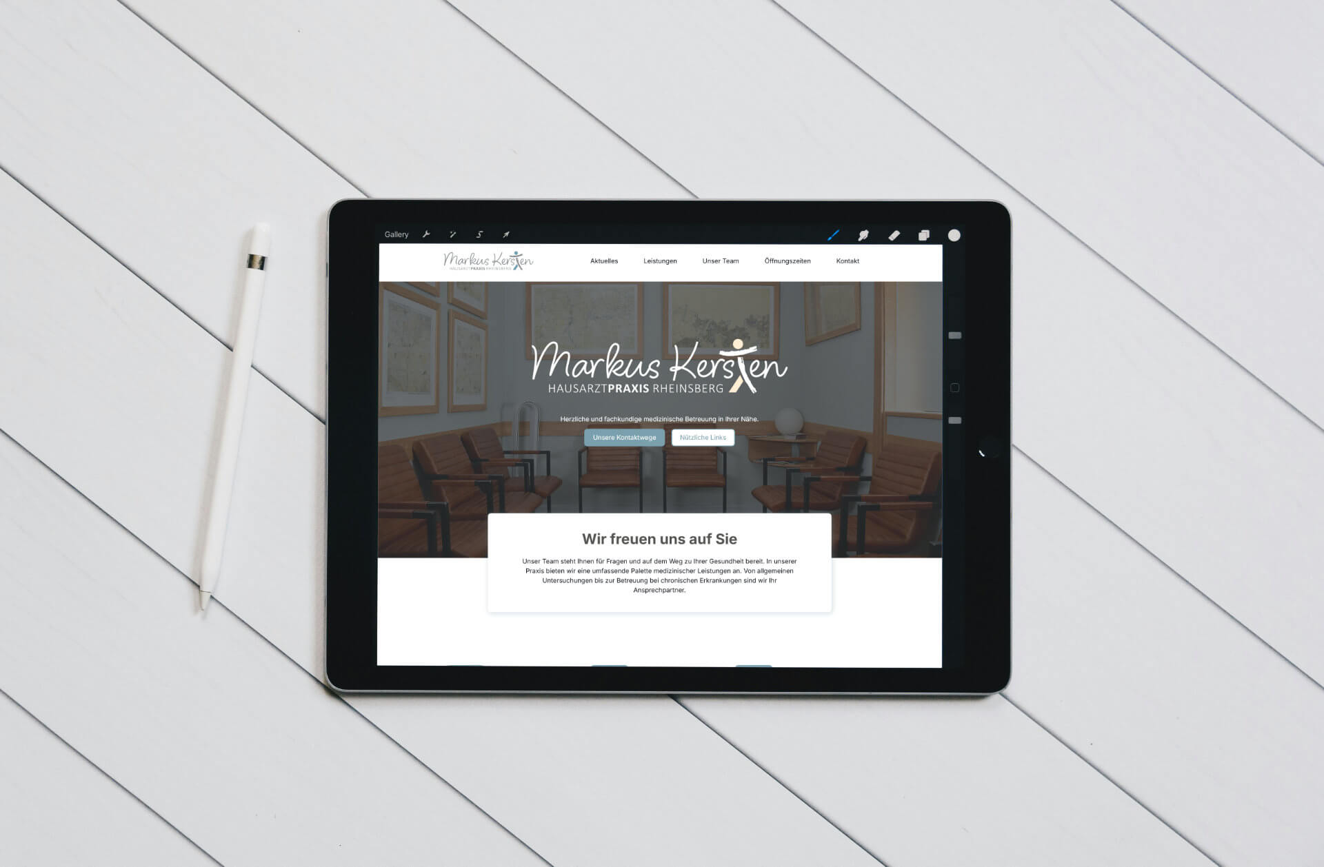 Website der Hausarztpraxis Markus Kersten